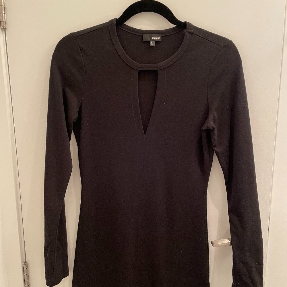 Black Long Sleeve Wilfred Dress OBO